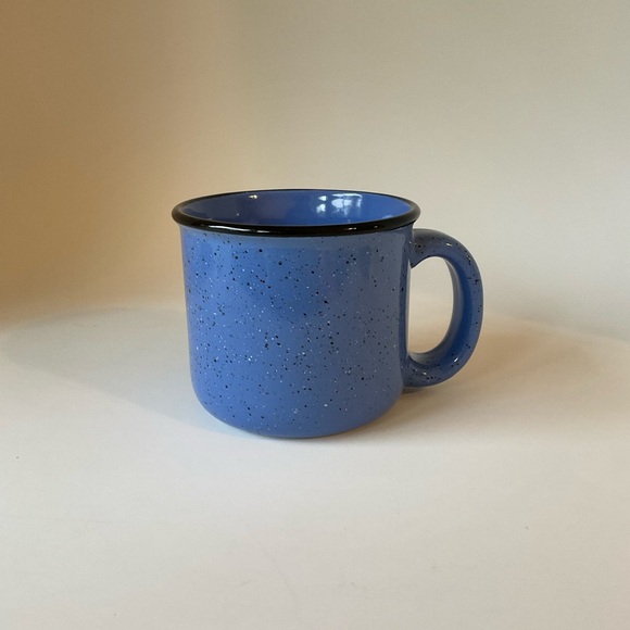 Blue Speckled Ceramic Camp Style Mug 12 Oz - Picture 14 of 14